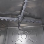 Πλυντήριο πιάτων κάτω πάγκου - 50 x 50 cm - με αντλία λαμπρυντικού - ψηφιακή οθόνη - 400V MAX-09211005